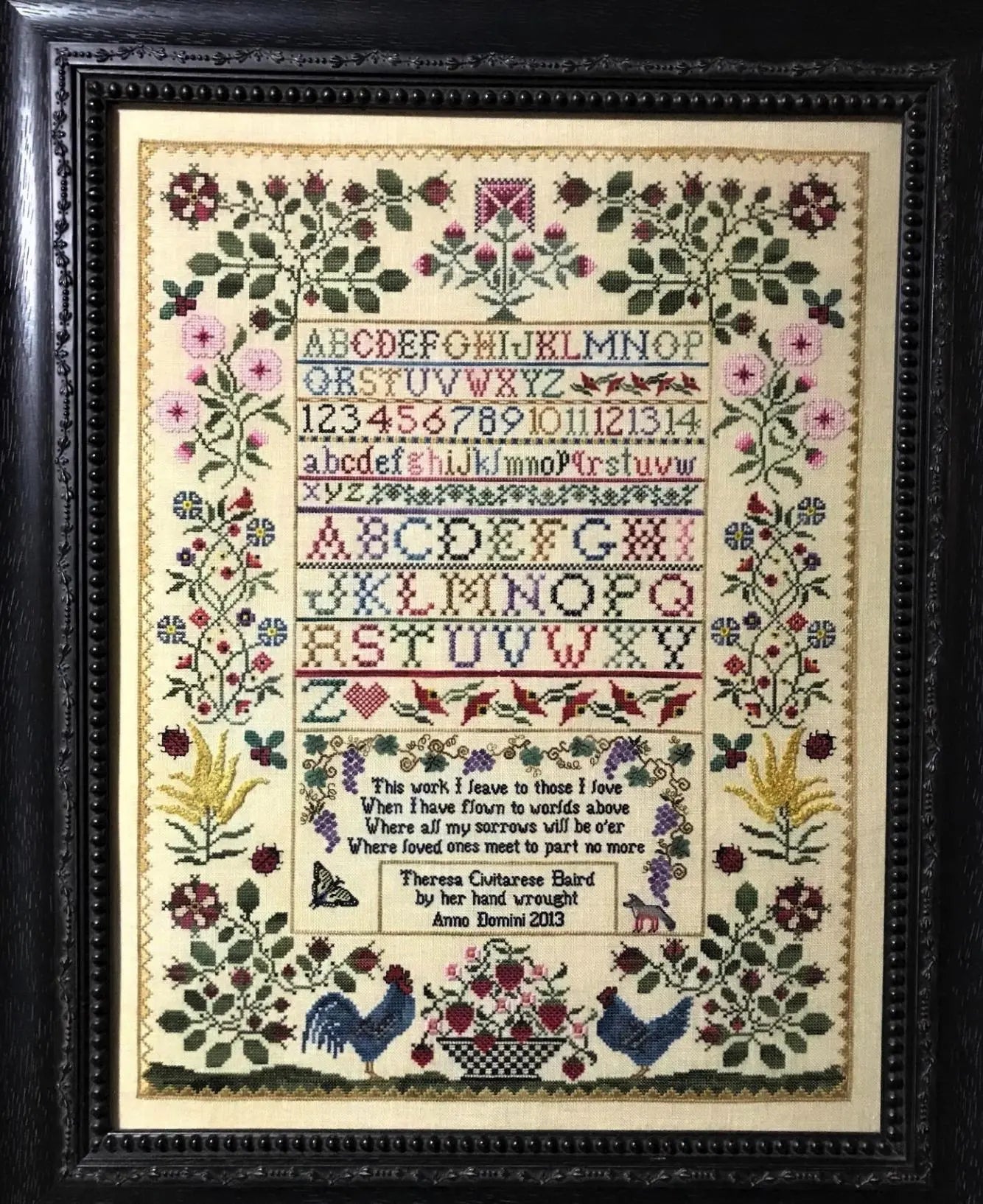 A Delaware Inspiration Sampler by Heart's Ease Examplar Workes Heart's Ease Examplar Workes