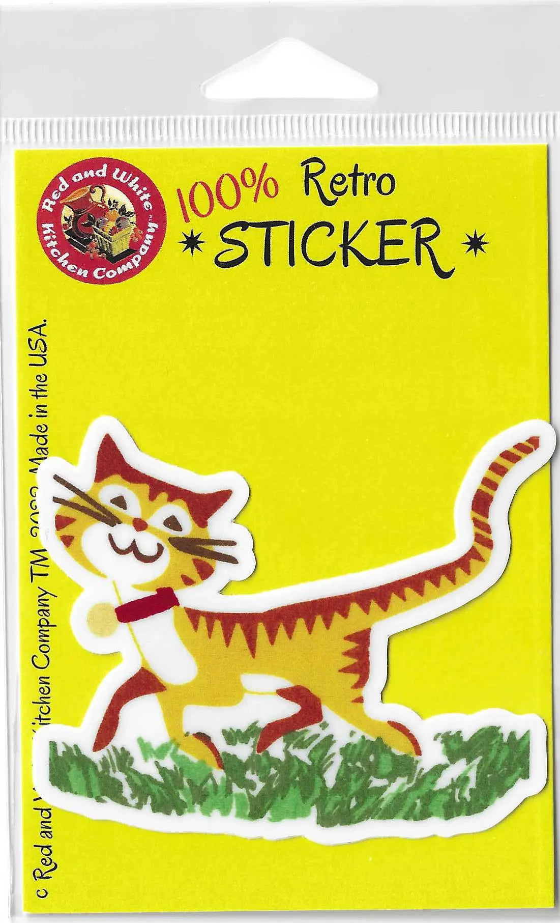 Happy Cat Retro Sticker by Red and White Kitchen Company Red and White Kitchen Company