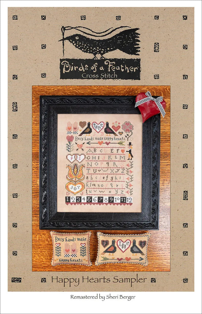 Happy Hearts Sampler by Birds of a Feather Colorado Cross Stitcher