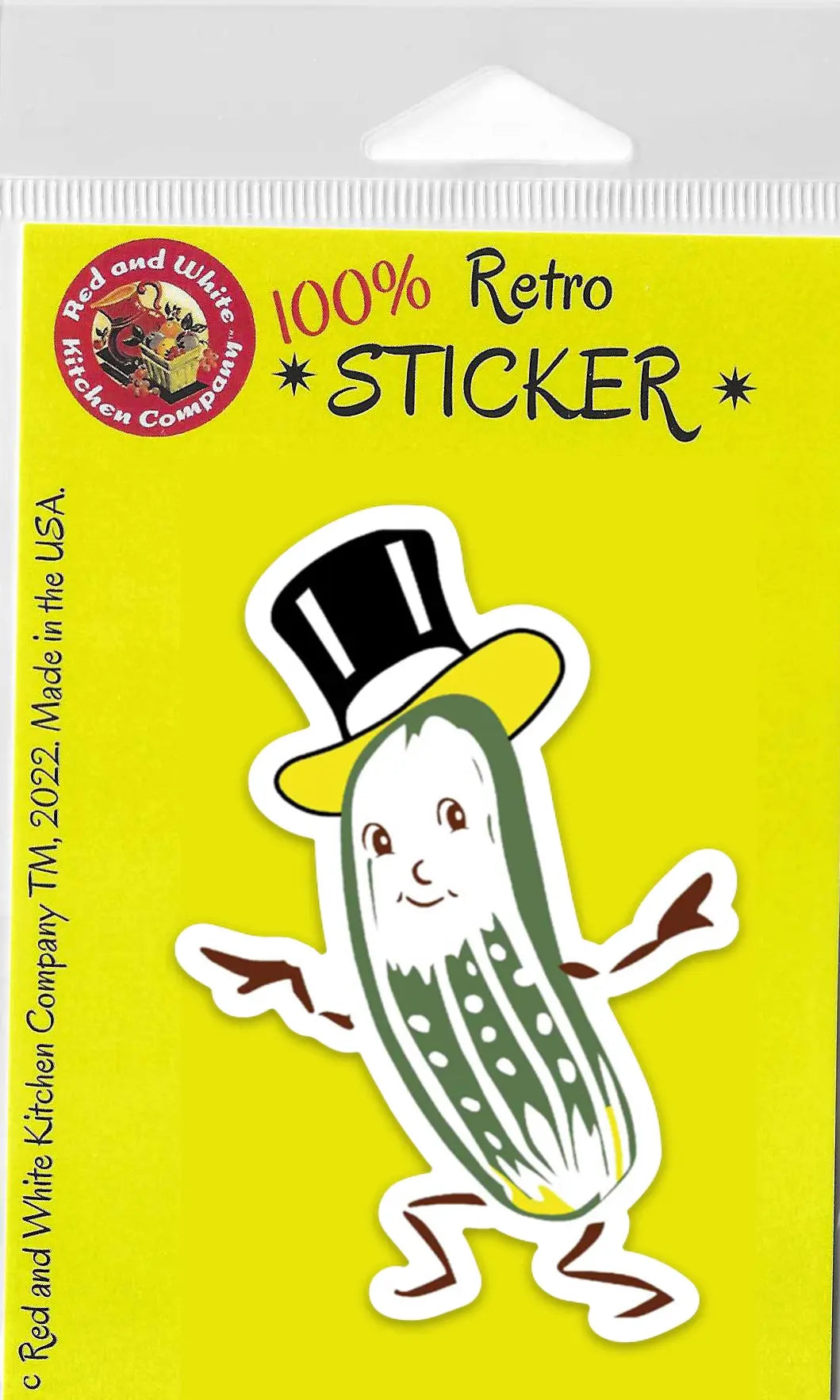 Mr. Pickle Retro Sticker by Red and White Kitchen Company Red and White Kitchen Company