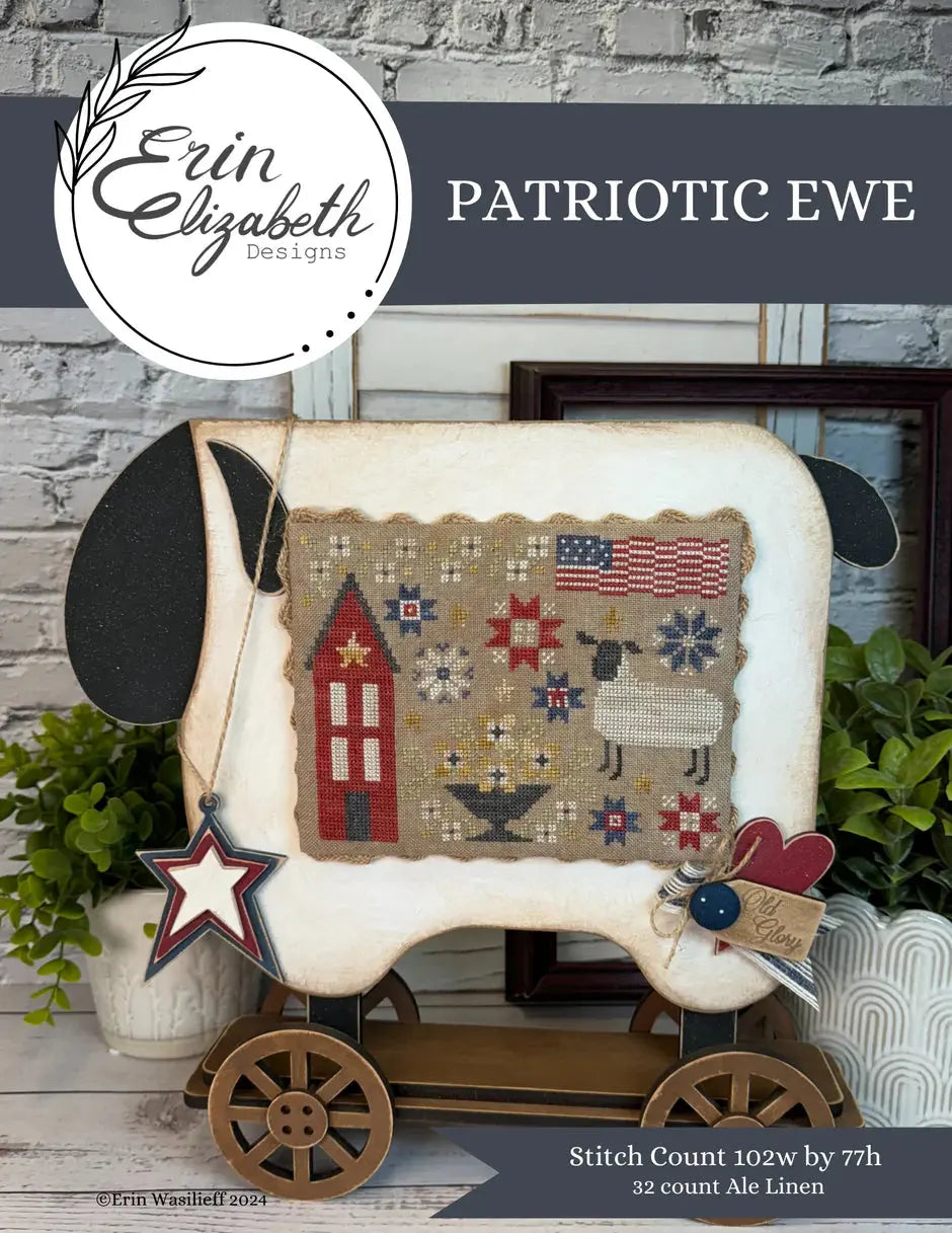 Patriotic Ewe by Erin Elizabeth (pre-order) Erin Elizabeth Designs