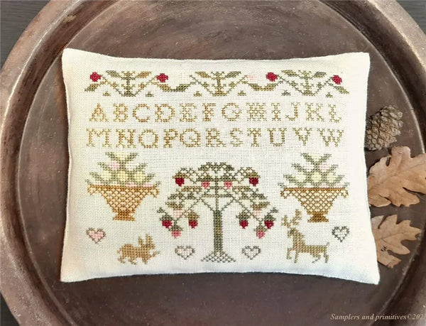 Sampler Pincushion I by Samplers and Primitives - Colorado Cross Stitcher