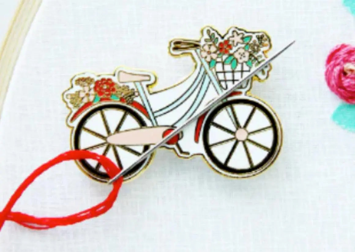 Vintage Bicycle Needle Minder by Flamingo Toes Flamingo Toes